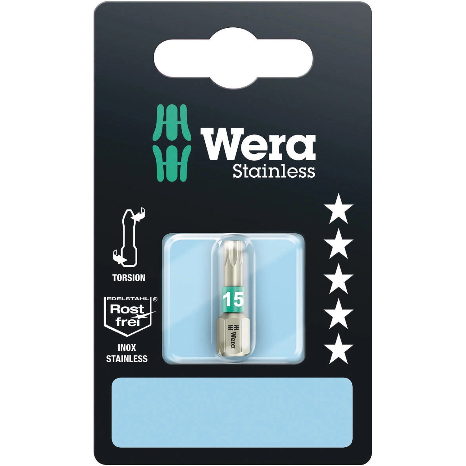 Wera Bit Torx 3867/1 TS, nerezová ocel, TX15 x 25 mm