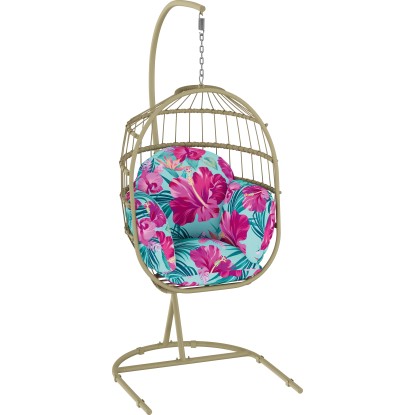 Závěsné křeslo Palmwoods s konstrukcí, zelené