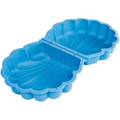 MARIMEX Pískoviště/bazének mušle s krytém modré 78 x 87 x 20 cm