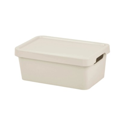 Tontarelli Úložný box s víkem MAYA krémový 4,2 l