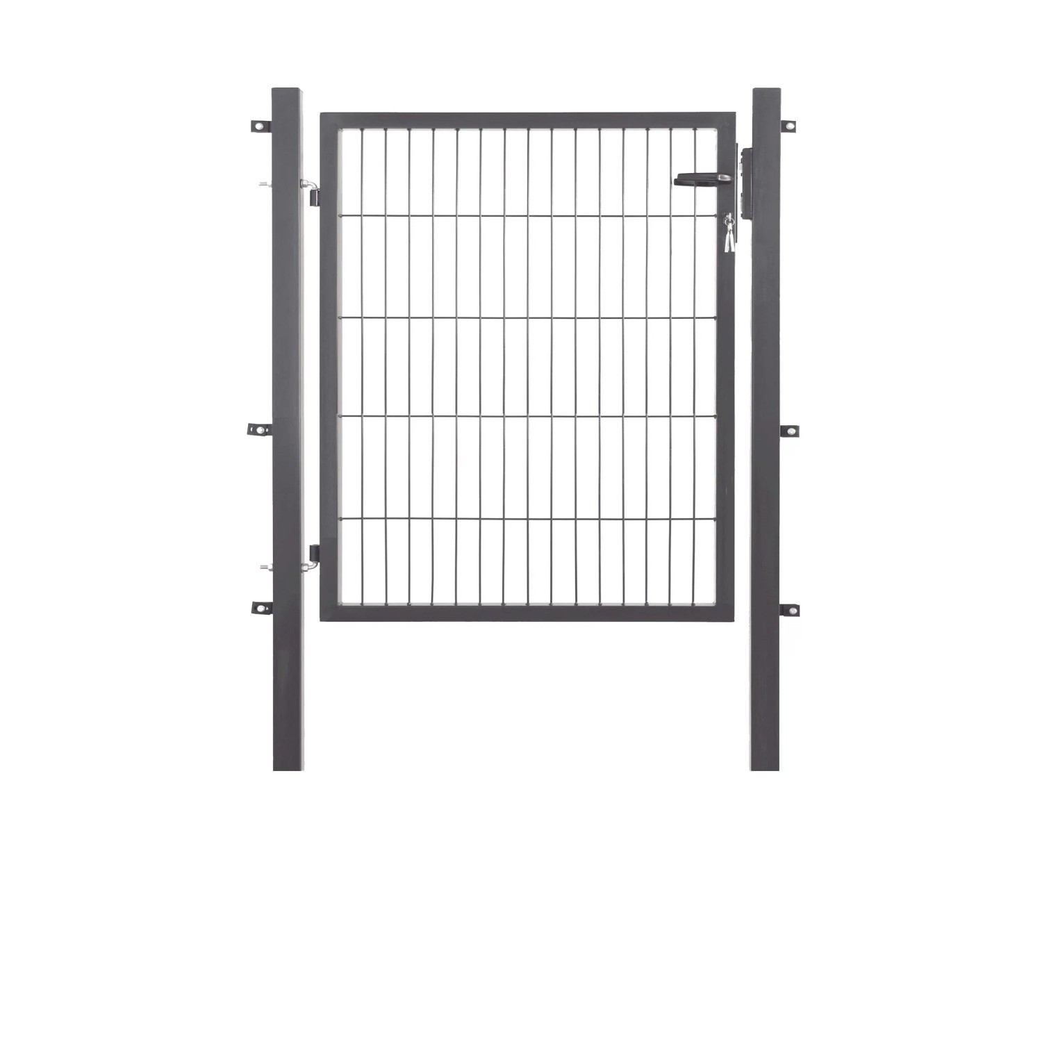 Floraworld Jednokřídlá kovová branka Comfort antracit 100 x 100 cm