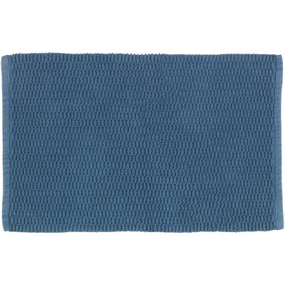 Wenko Bavlněná koupelnová předložka Mona, modrošedá, 50 x 80 cm