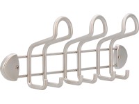 Háčková lišta kovová matná poniklovaná vzdálenost otvorů 300 mm