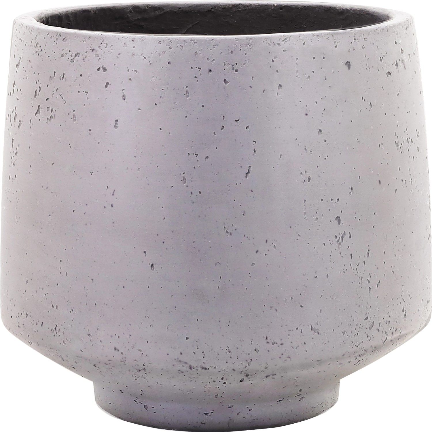 Květináč, tmavě šedý, pr. 23 x 21 cm