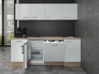 Flex-Well Kuchyně Valero 210 cm/typ 4 - lednice/varná deska/myčka