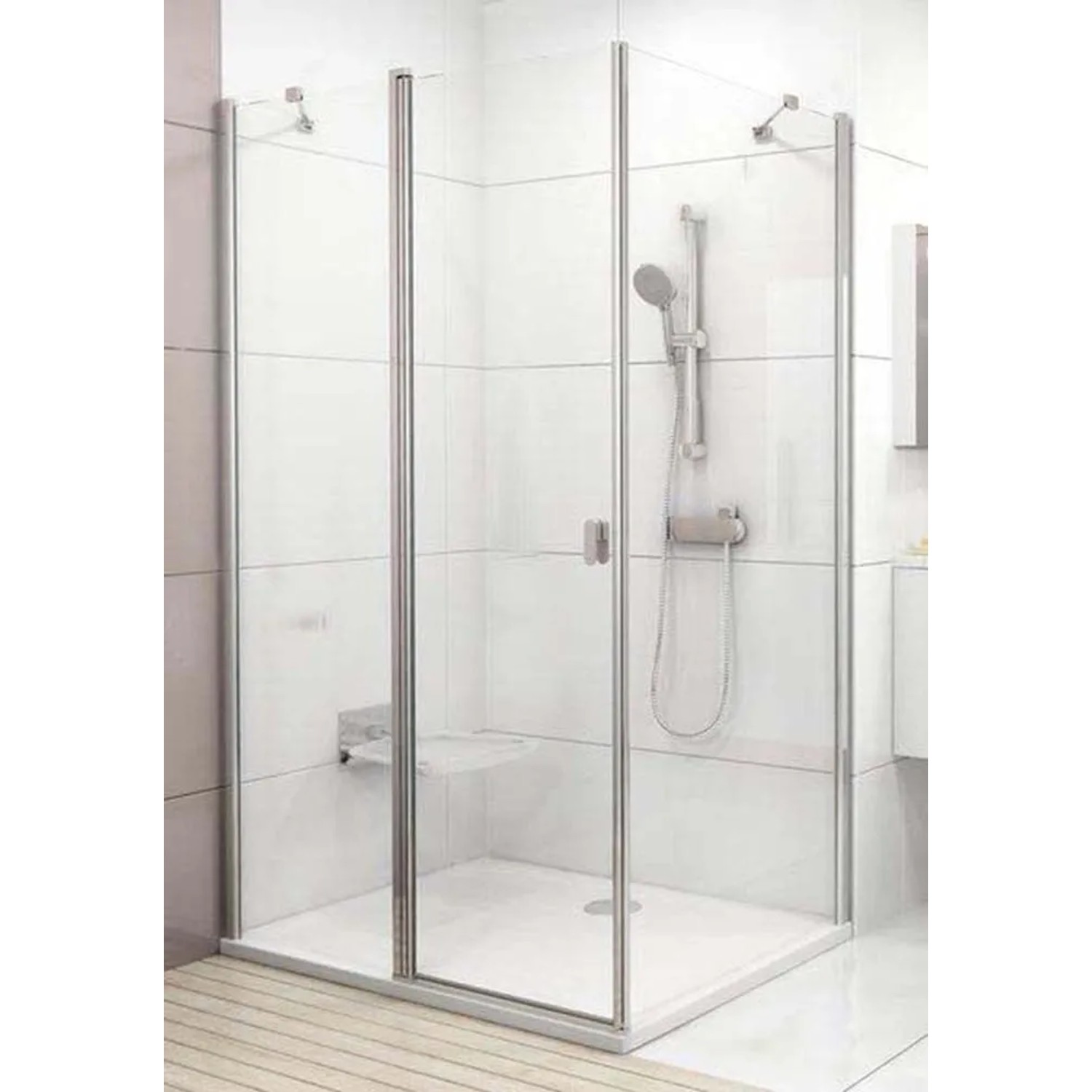 Ravak Chrome sprchový kout 80 cm 1qv40c00z1 CRV280TCR