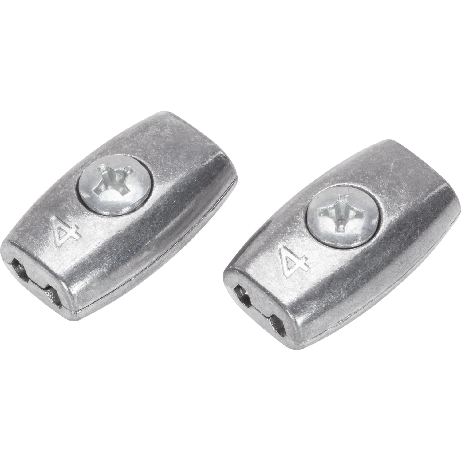 LUX Lanová svorka oválná nerezová ocel, 2 ks, pro lana o pr. 3 mm