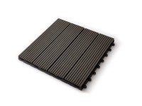 Gutta WPC terasová dlaždice Guttadeck tmavě šedá 30 x 30 cm