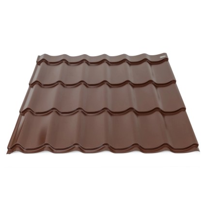 COVERNIT Plechová střešní krytina CLASSIC Tile RAL 8017 hnědá 1200 x 1200 mm