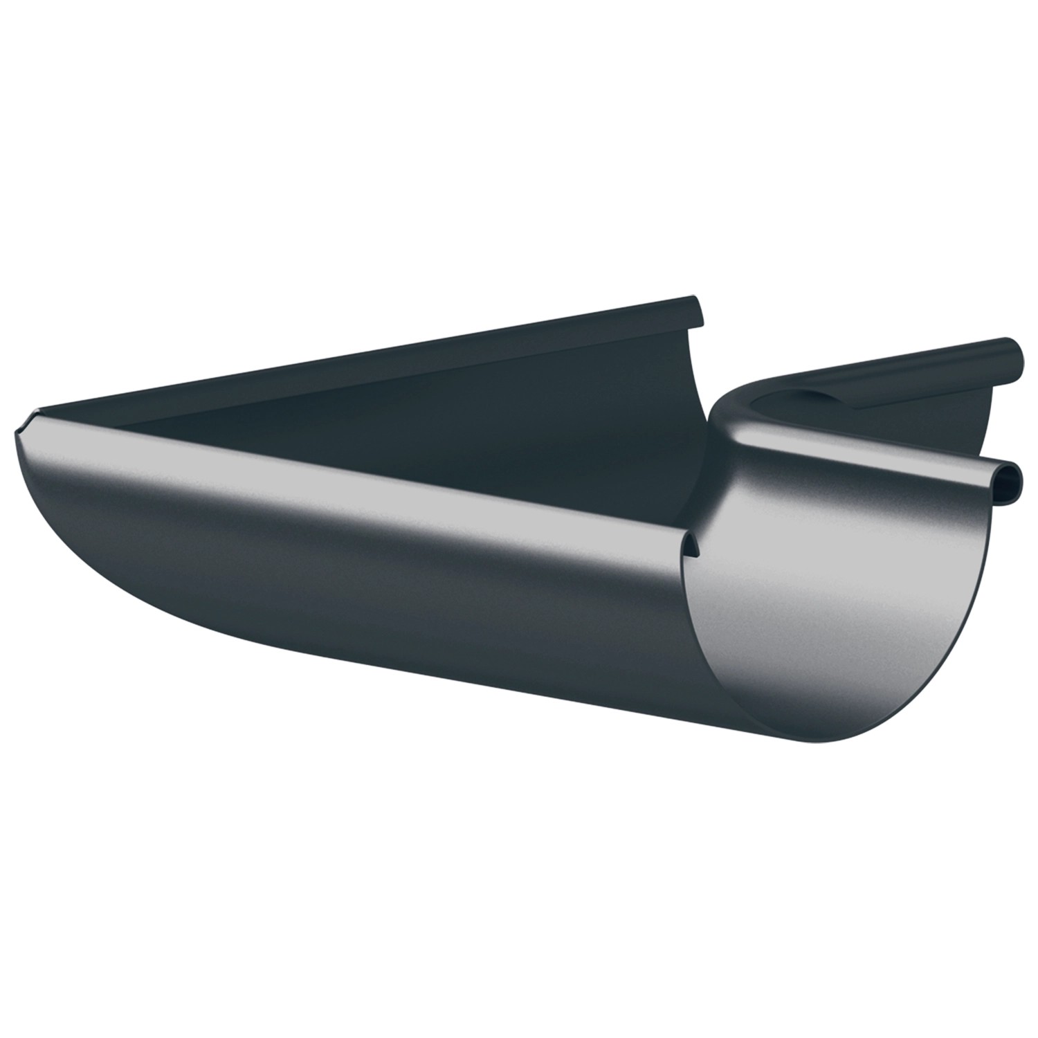 COVERNIT Roh žlabu 250/80 vnitřní antracitově šedý RAL 7016, 250 mm