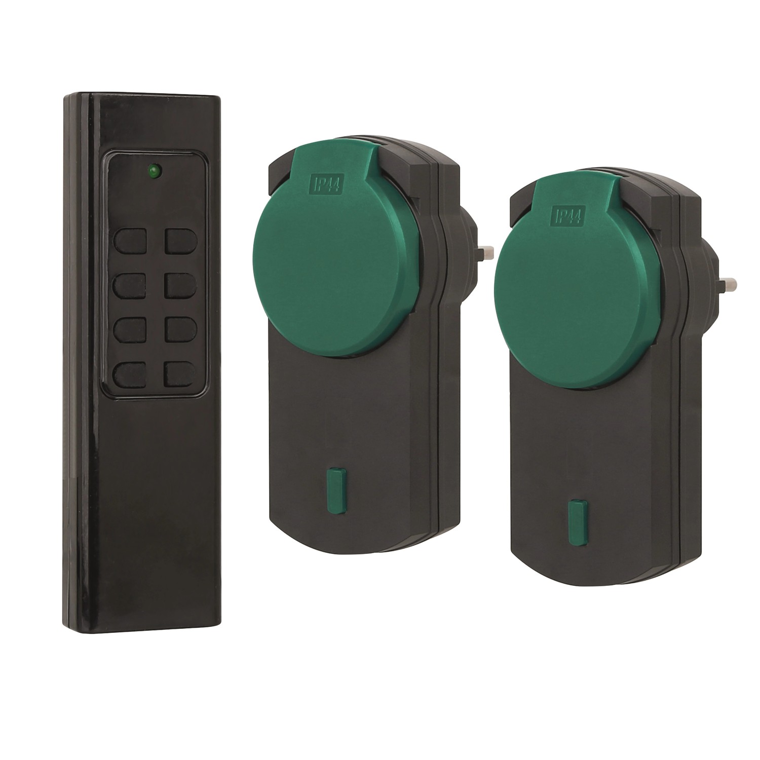 Sada rádiových spínačů do exteriéru, max. 2300W, 433,92MHz, dosah max. 30m