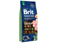 Brit Premium by Nature Granule pro psy JUNIOR XL 45-90 kg s kuřecím 15 kg