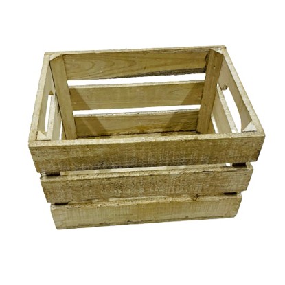 Dřevěná bedna lehce bílá 28 x 20 x 19 cm