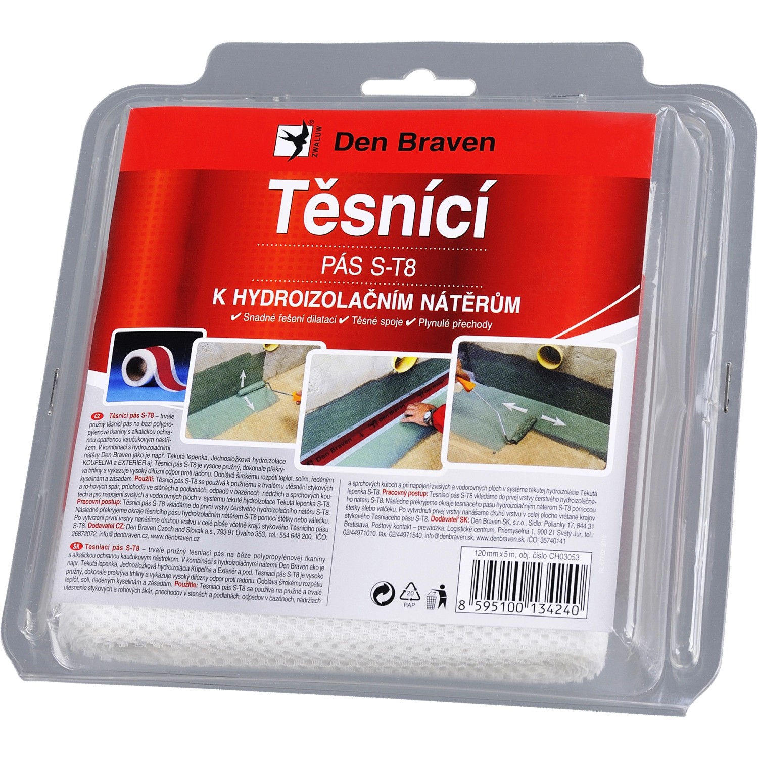 Těsnicí pás Den Braven Profi 120 mm x 5 m