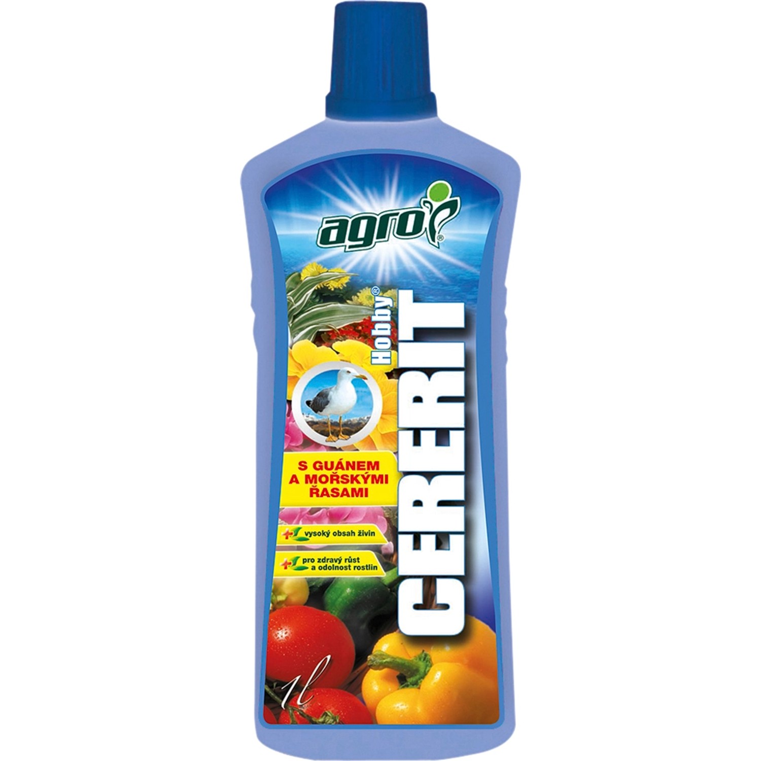 AGRO Cererit Hobby Univerzální kapalné hnojivo s guánem a mořskými řasami 1 l