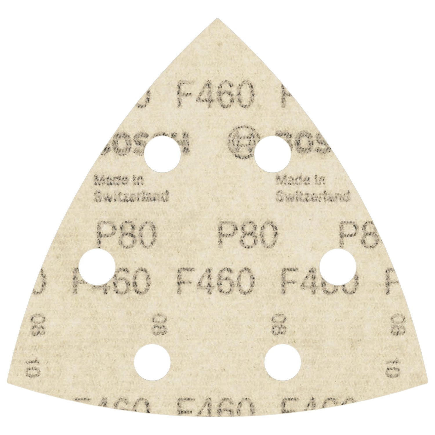 Bosch Brusný papír PRO F460 P80, 6 otvorů, 5 ks