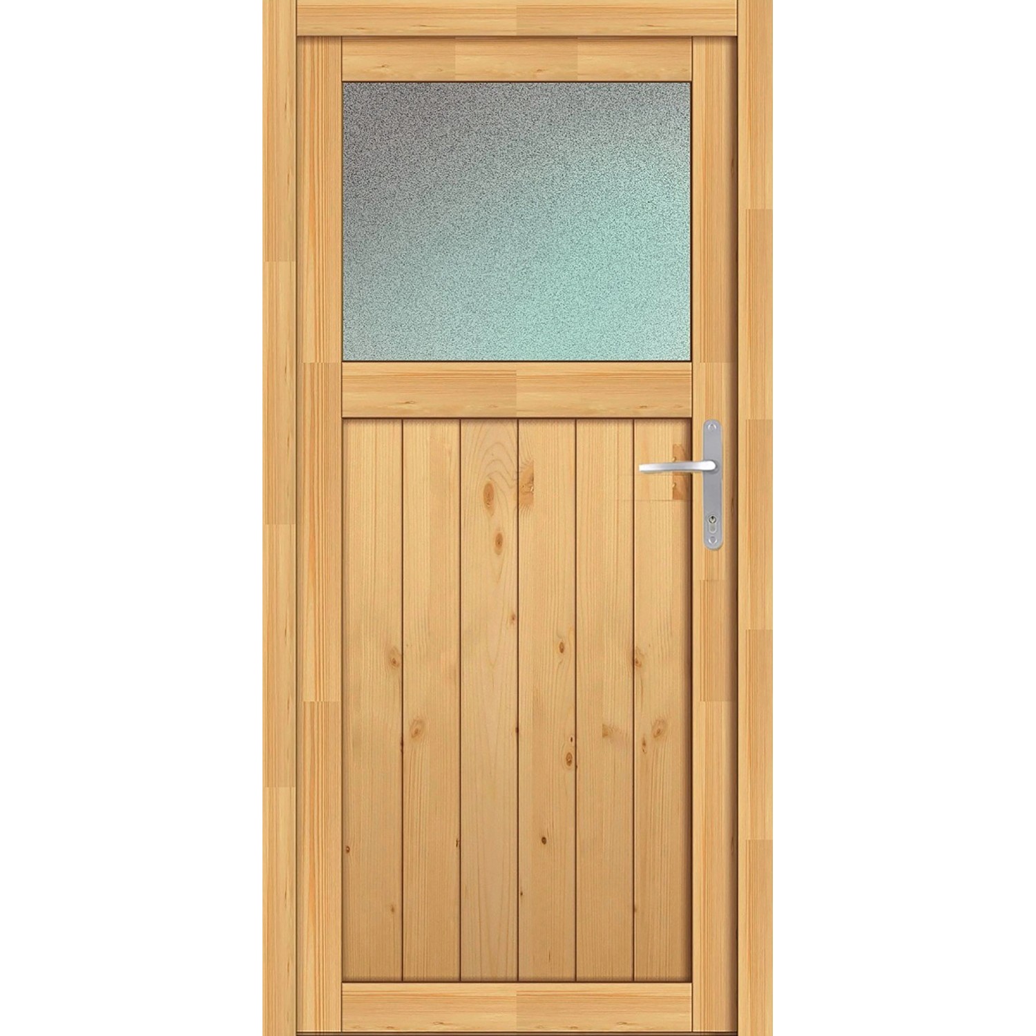 Panto Dřevěné vedlejší vchodové dveře NET 501-88, přírodní smrk, 88 x 200 cm, P