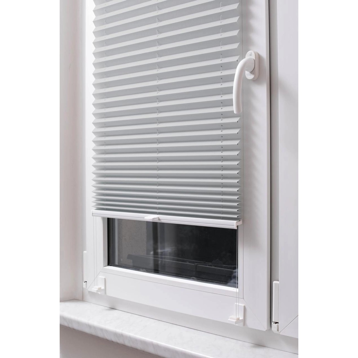 STUZA Plisé roleta EasyFix, šedá, 120 x 150 cm