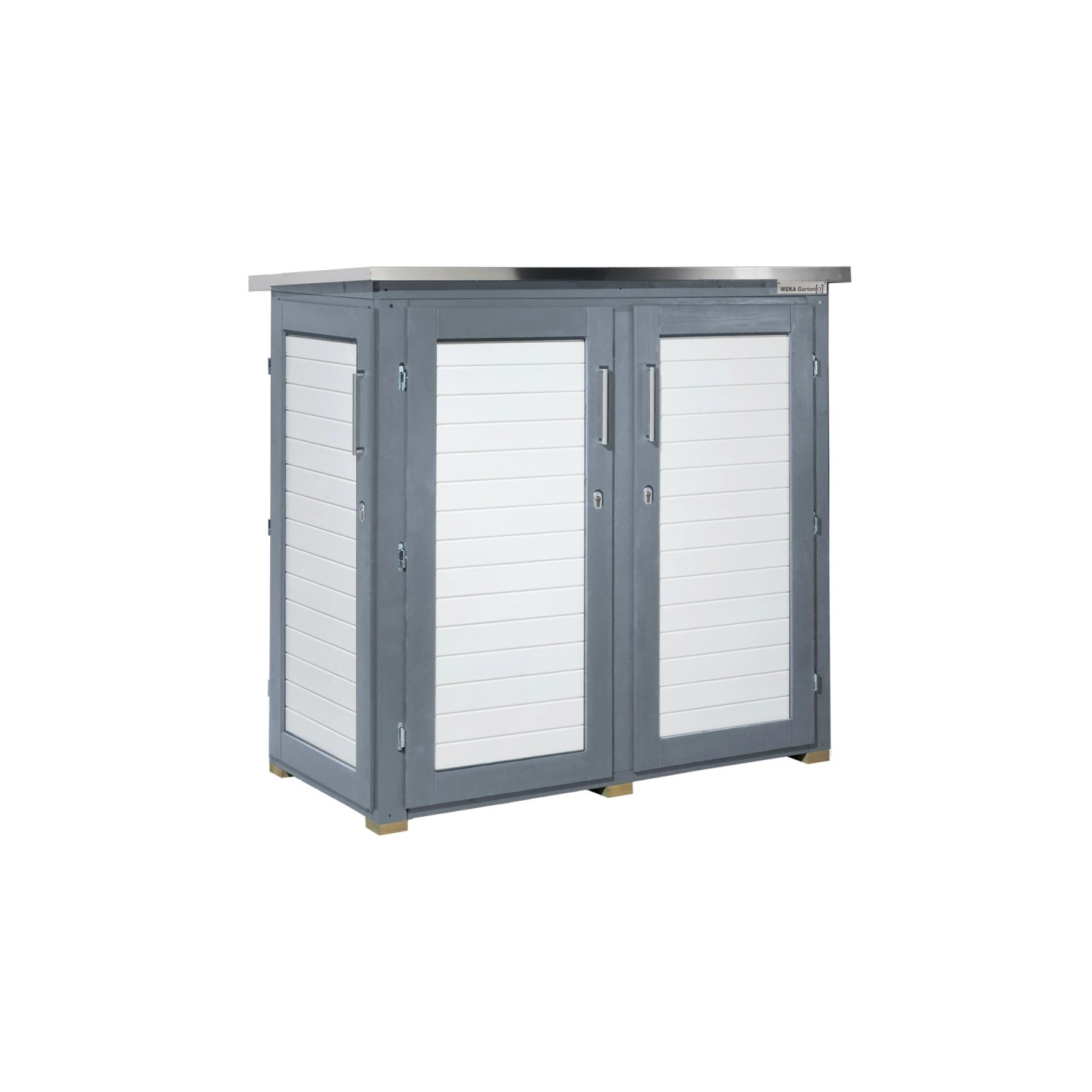 Weka Zahradní skříň Garten Q Teras, šedá, 161 x 170 x 85 cm