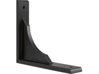 Dřevěná konzole černá lakovaná, 220 x 180 mm