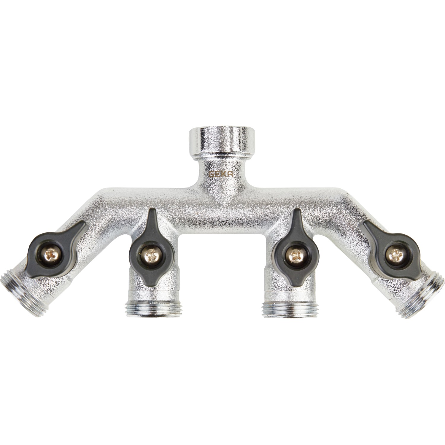 GEKA plus push-fit system Čtyřcestný ventil R24,1mm (3/4") - 4x Rp26,4mm (3/4")