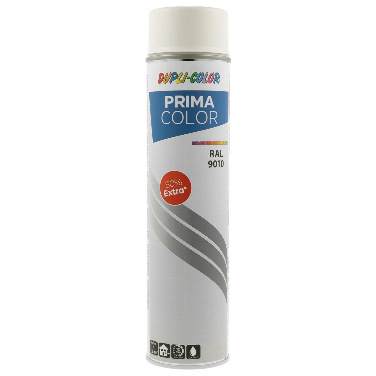 DUPLI-COLOR Uni lak ve spreji PRIMA COLOR RAL 9010 čistě bílá matná 600 ml