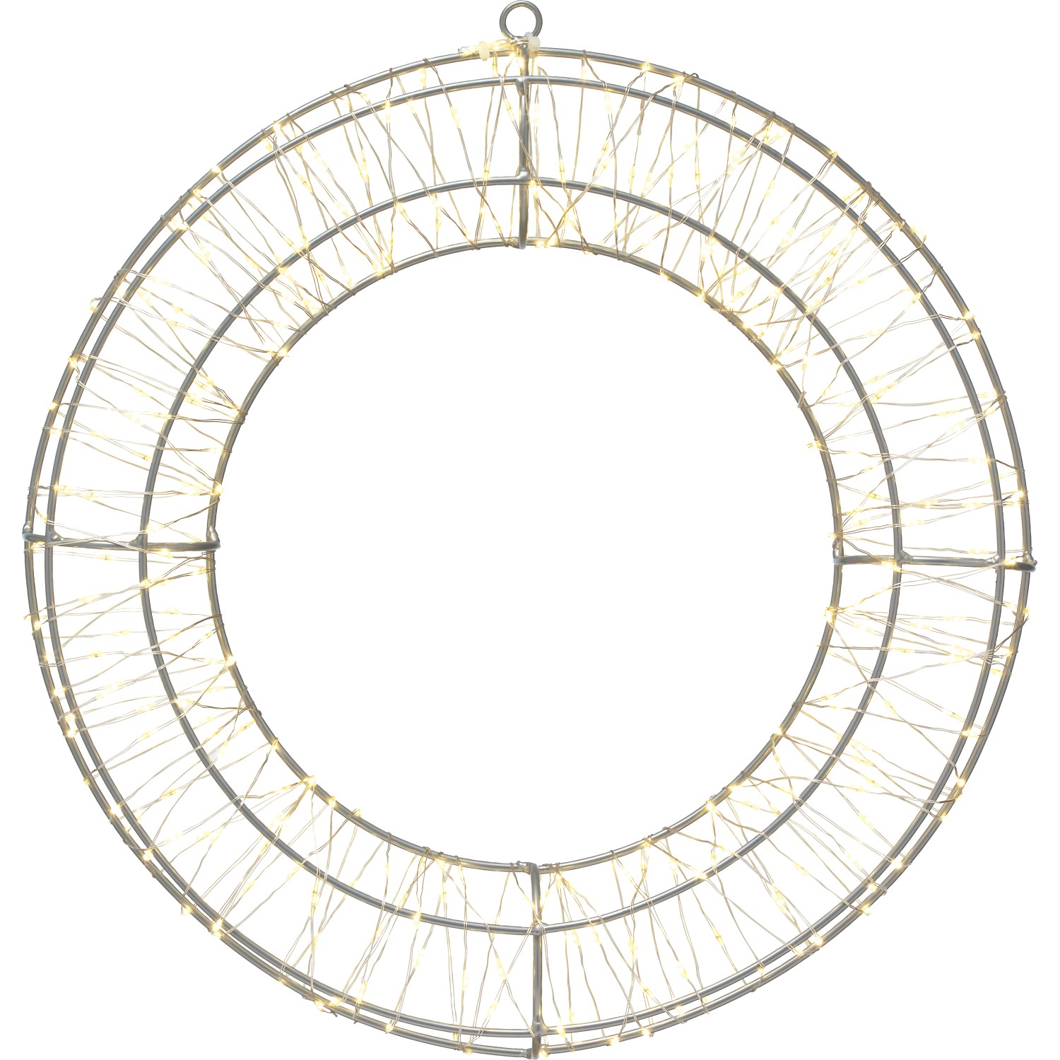 VLC LED vánoční věnec 320x LED teplá bílá, IP44, pr. 35 x 4 cm