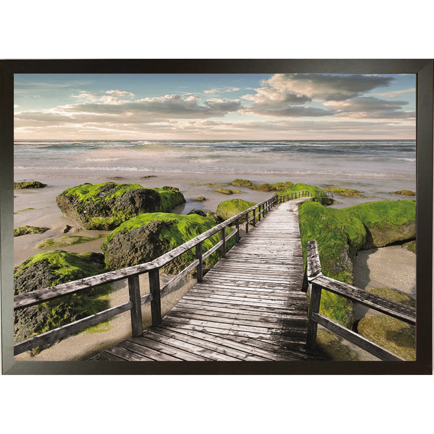 Bondecor Zarámovaný obraz Moře 50 x 70 cm