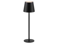 Just Light. Nabíjecí stolní LED lampa Euria IP54 černá pr. 11 x 37 cm