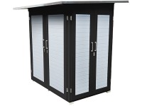 Weka Zahradní skříň Garten Q Kompakt, antracitová, 217 x 224 x 155 cm