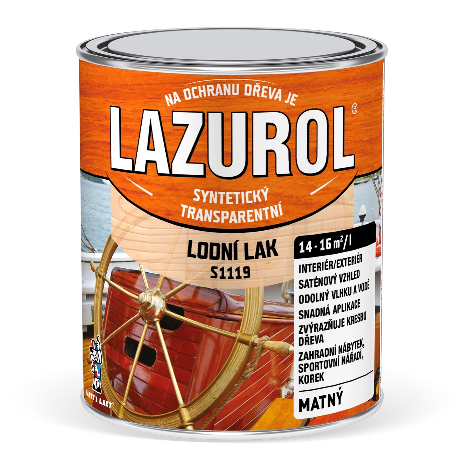 Lazurol lodní  lak 0,75l mat