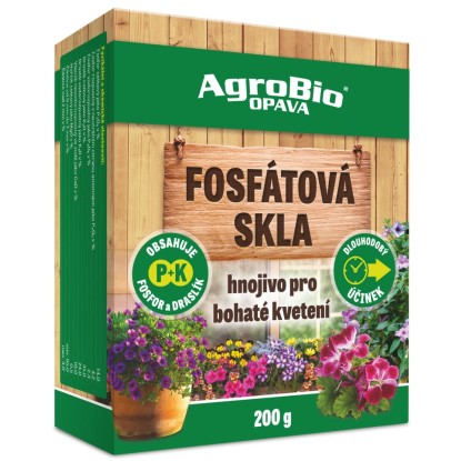 AgroBio Hnojivo pro bohaté kvetení Fosfátová skla, 200 g