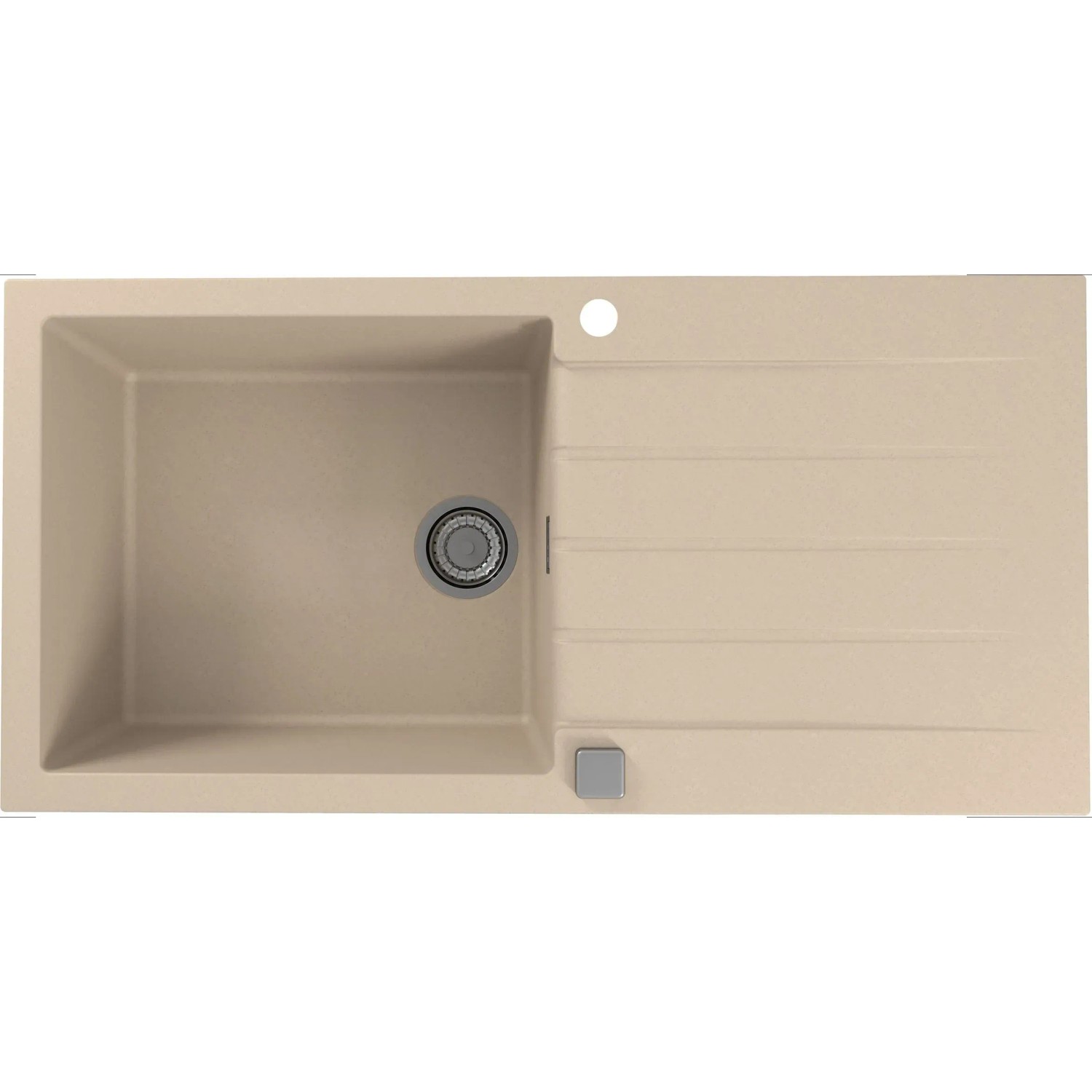 Alveus Granitový dřez Cadit 50, beton, 100 x 50 cm