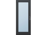 Dveře balkónové plastové 4-komorové, 2-sklo, antracit, 2100 x 800 mm, L Dveře balkónové plastové 4-komorové, 2-sklo, antracit, 2100 x 800 mm, L