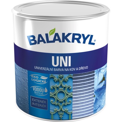 BALAKRYL Univerzální barva na kov a dřevo UNI MAT 0245 tmavě hnědá 0,7 kg