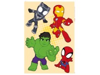 Komar Samolepka na zeď Spiderman Group 50 x 70 cm, 4dílná