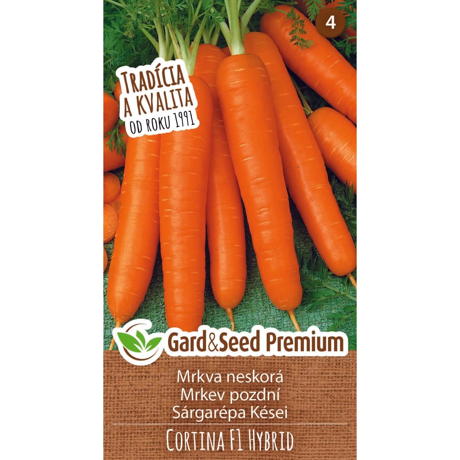GardenSeed Premium Semínka Mrkev Cortina F1, 2 g