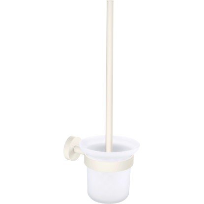 tesa Souprava WC štětky s nástěnným držákem Moon, matná bílá, pr. 11 x 38 cm