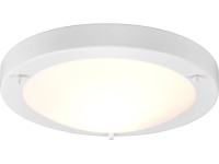 Trio Stropní svítidlo Condus, kov/sklo, bílá, pr. 31,5 cm