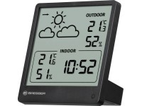 BRESSER Bezdrátová Meteostanice Slim, černá