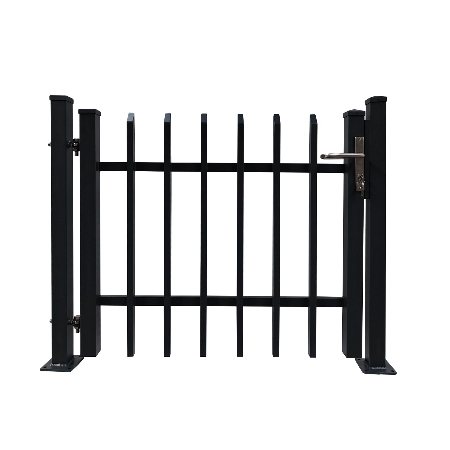 Floraworld Dekor. jednokřídlá branka Porto k přip.hmožd. antracit 120 x 100 cm