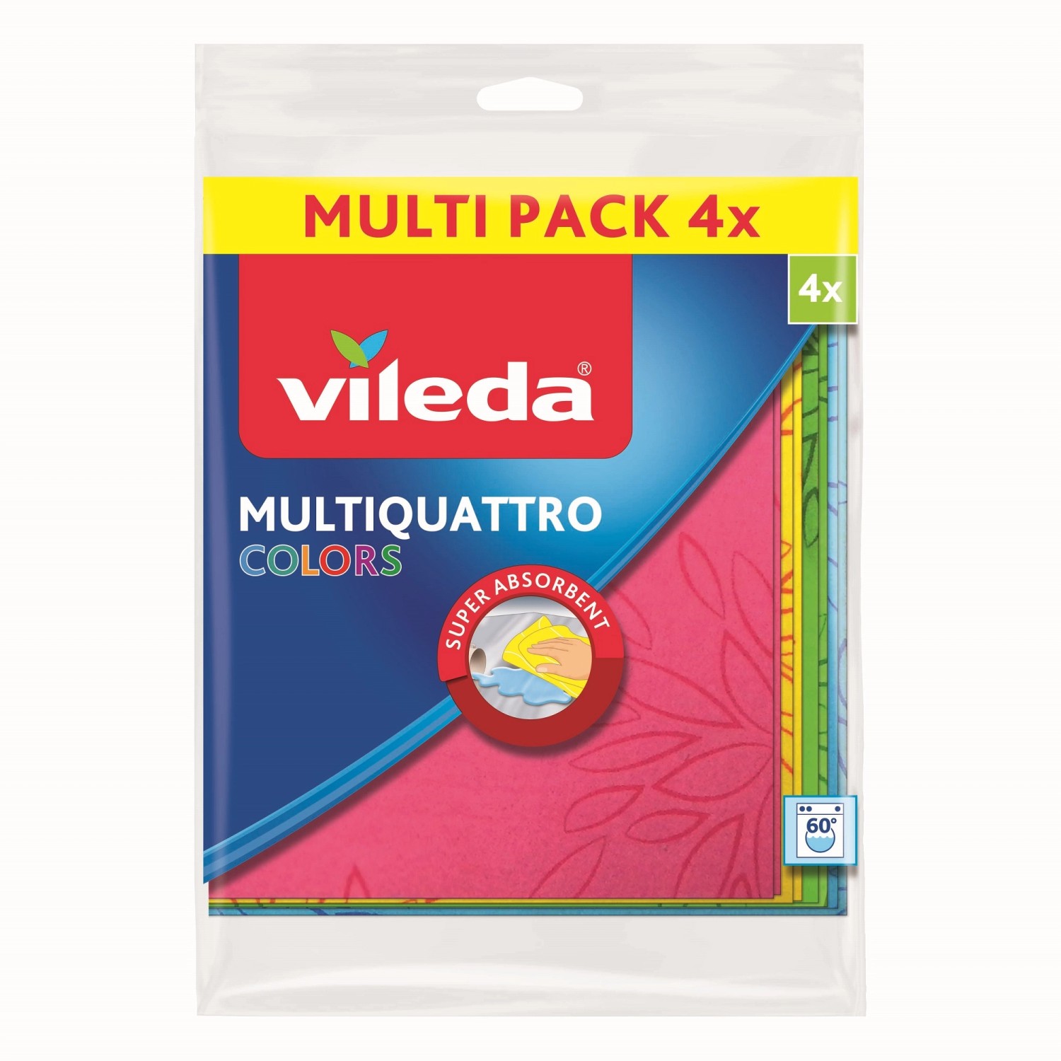 Vileda Multiquattro Colors hadřík 4ks