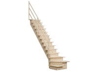 EGIBI Mlynářské schody TURN borovice E STAIRS, 300 x 80 cm L EGIBI Mlynářské schody TURN borovice E STAIRS, 300 x 80 cm L