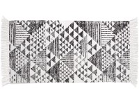 OBI Bavlněný koberec se vzorem černo-bílý 60 x 120 cm