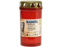 Hřbitovní svíčka Madona s plechovým víčkem, červená, 135 g