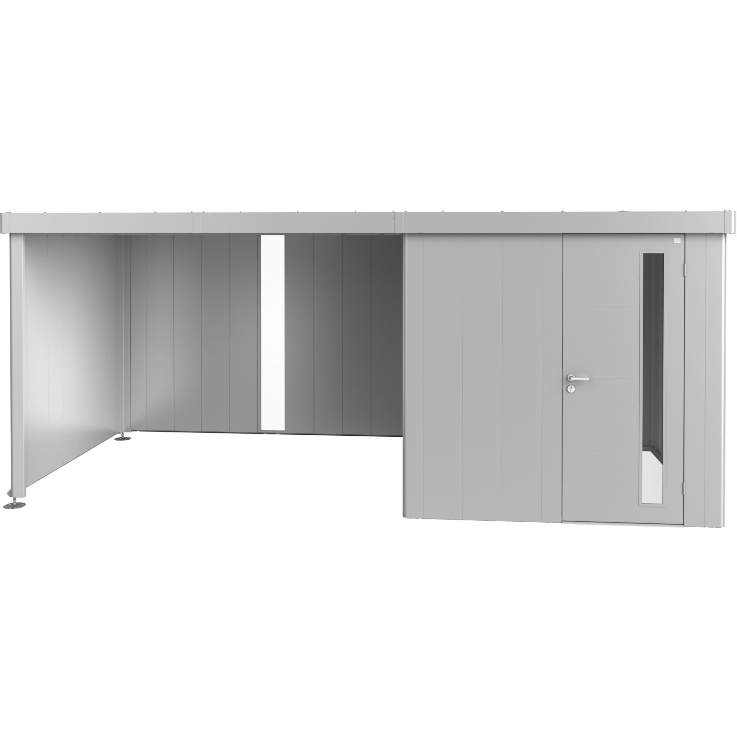 Biohort Boční střecha k zahradnímu domku Neo 2A, 2B, 2C, 2D, stříbrná