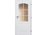 Doornite Interiérové dveře Socrates 2/3 sklo, lakované, bílé, 80 P