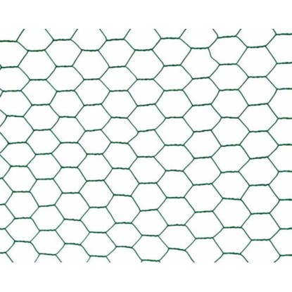 PILECKÝ Chovatelské pletivo 6hranné Zn+PVC zelená oko 30mm výška 100cm - metráž