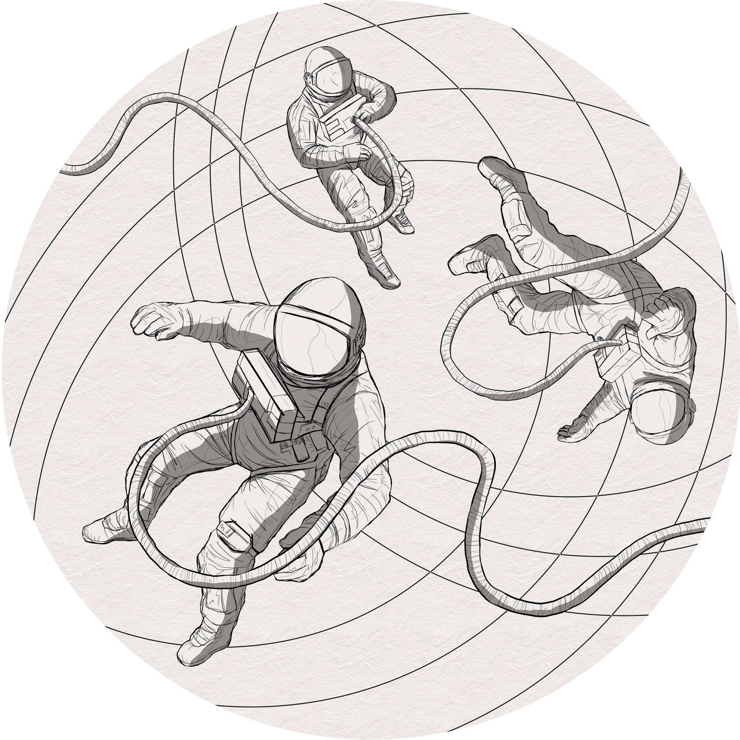 Komar Samolepicí vliesová fototapeta Dot Weltraum pr. 125 cm