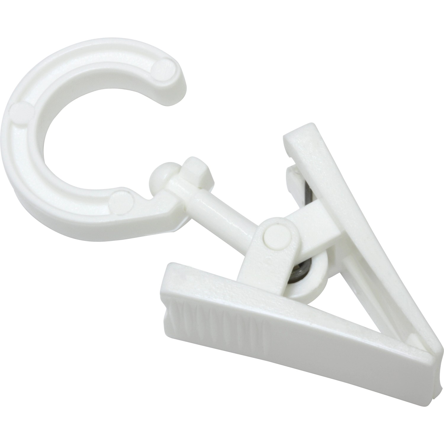 Gardinia Háček na kroužek se sponou bílá, 20 ks